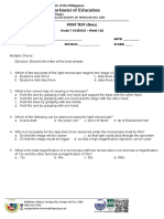 Department of Education: Post Test (Quiz)