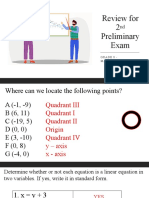 12. Review for 2nd Preliminary Exam