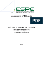 Guía Elaboración Proyecto Integrador y Proyecto Técnico