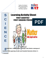 Learning Activity Sheet Science V 1st Autosaved