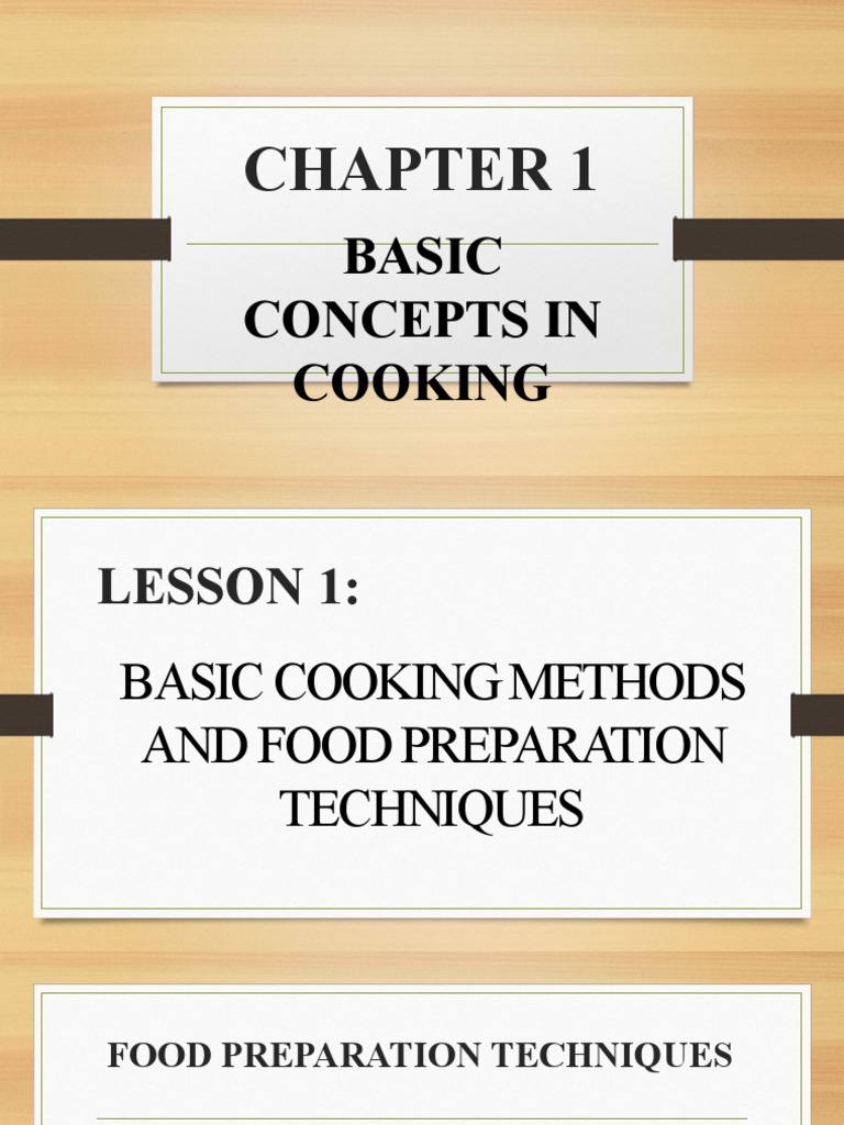 Basic Cooking Methods Overview | PDF | Boiling | Cooking