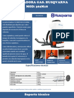 Pulverizadora Gas. Husqvarna 362m18 Gra