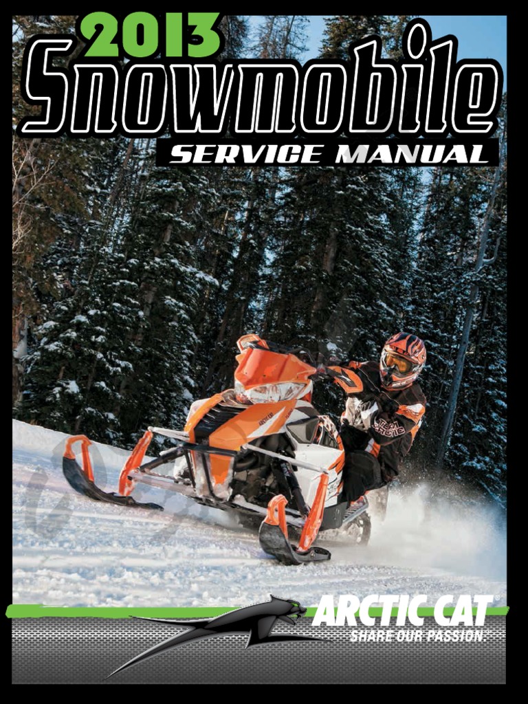 2013 Arctic Cat Snowmobile Service Manual Download Free PDF Piston