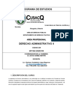 PROGRAMA DERECHO ADMINISTRATIVO II Lic. Cipriano López 2021