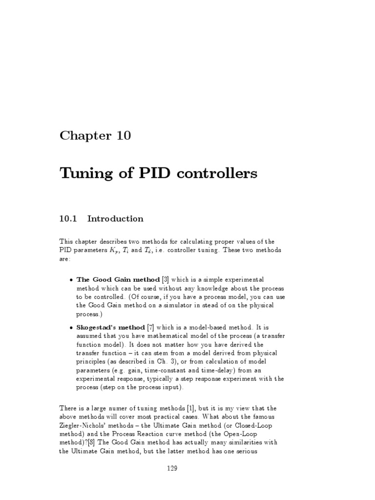 Tuning Pid Controller | PDF | Control Theory | Control System
