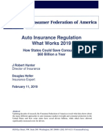 Auto Insurance Regulation What Works 2019: How States Could Save Consumers $60 Billion A Year
