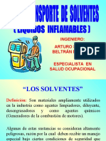 10.- USO Y TRANSPORTE DE SOLVENTES