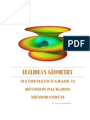 2019 Grade 12 Euclidean Geometry Memo Geometry Classical Geometry