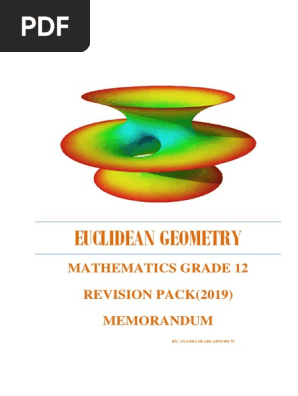 2019 Grade 12 Euclidean Geometry Memo Geometry Classical Geometry