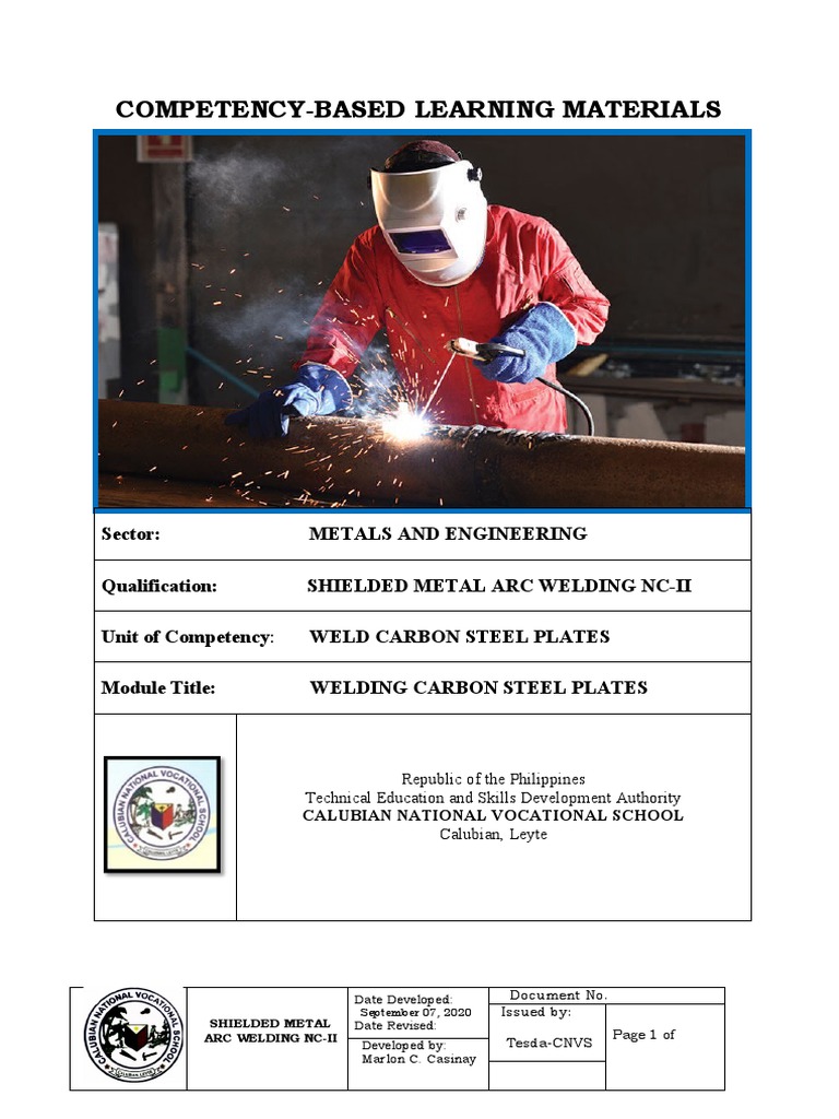 Competency-Based Learning Materials | PDF | Welding | Construction