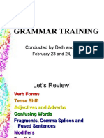 Grammar Training: Conducted by Deth and Marian