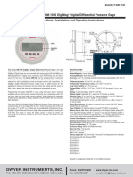 Series Dm-1000 Digimag Digital Differential Pressure Gage: Specifications - Installation and Operating Instructions