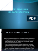 Proses Pemilihan Khulafaurrasyidin