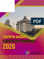 Statistik Daerah Kabupaten Ponorogo 2020