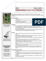 Handling and storing compressed gas cylinders