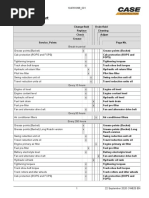 CX210C - Maintenance Chart