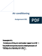 Air Conditioning Assignment 001 Solution and Answer..