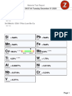 Si PB MN Fe Cu Mo Ti W Al Ni NB CR V: 2nd Match: CDA 151 3rd Match: CDA 174xx Low Be Cu