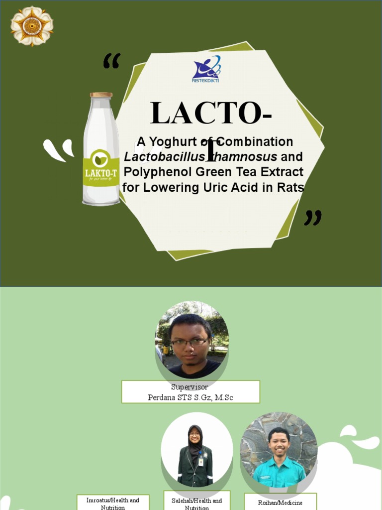 LactoT A Yoghurt of Combination Polyphenol Green Tea Extract For