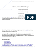 Electricity - Coulomb's Law and the Forces Between Electrical Charges - Electrons, Atoms, Metals, And Proportional - JRank Articles