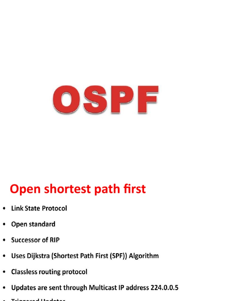 3 Ospf | PDF | Foreign Language Studies | Computers