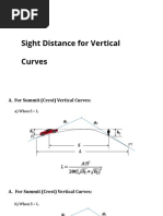 Sight Distance For Vertical Curves