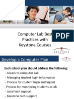 Computer Lab Best Practices With Keystone Courses