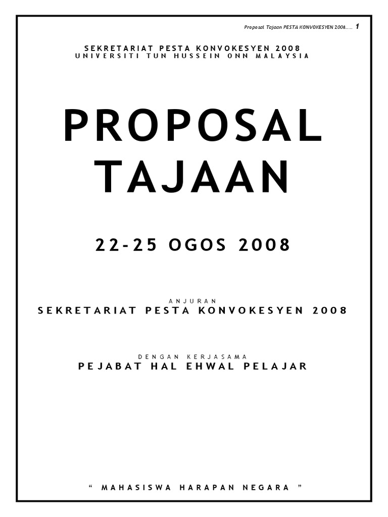 KK Proposal Konvo 07 | PDF