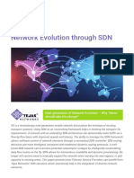 Network Evolution Through SDN