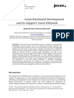 Children's Social-Emotional Development and Its Support: Guest Editorial