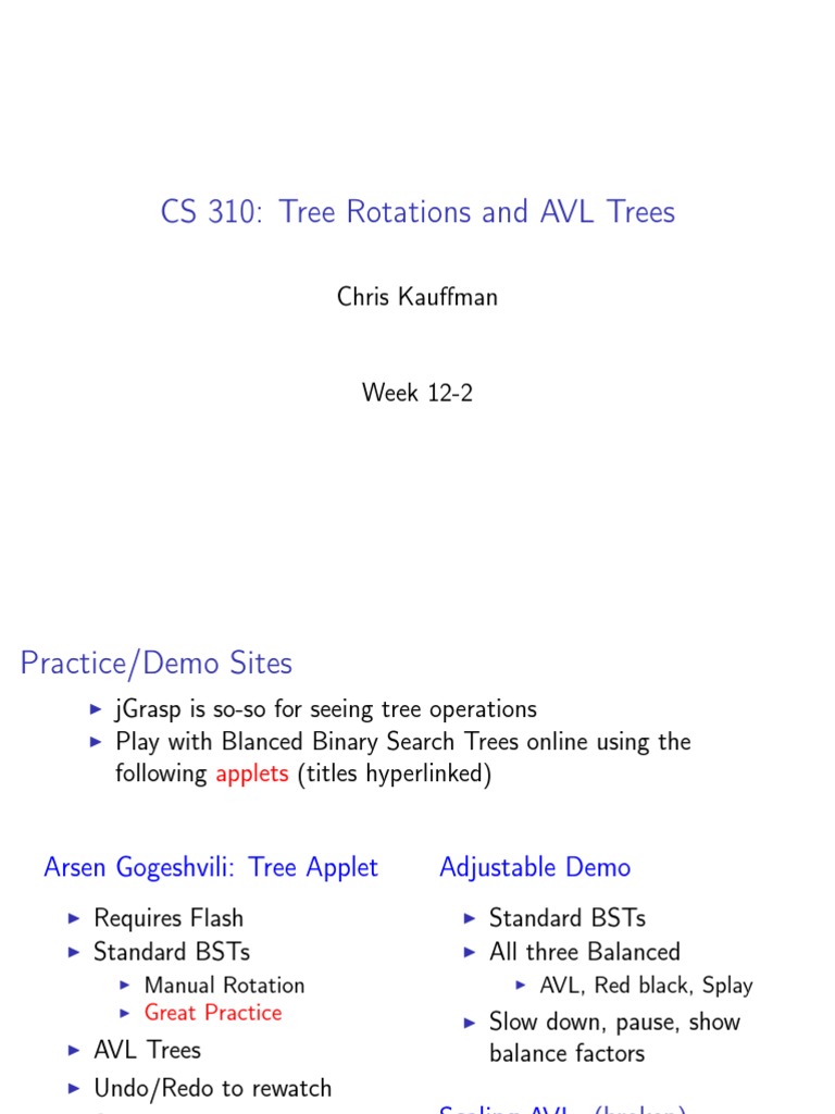 AVL Tree Rotations Explained | PDF | Algorithms And Data Structures ...