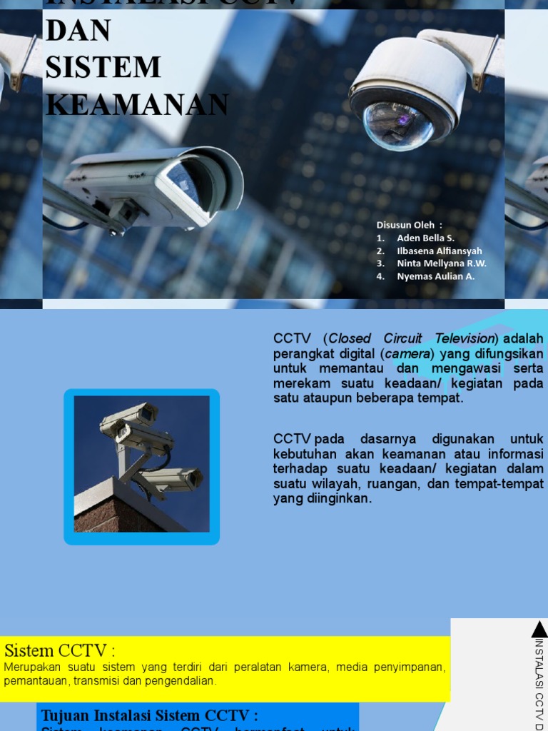 Instalasi dan Sistem Keamanan CCTV | PDF | Griya & Taman | Teknologi ...
