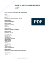 Constitución de La República Del Ecuador