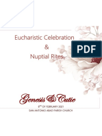 Genesis&Cutie: Eucharistic Celebration & Nuptial Rites