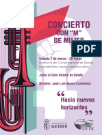 BMG Programa Concierto Con M de Mujer