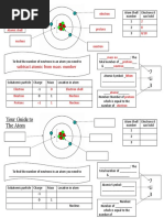 Atomic Structure Worksheet