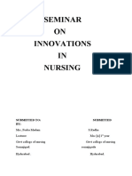 Innovations in Nursing