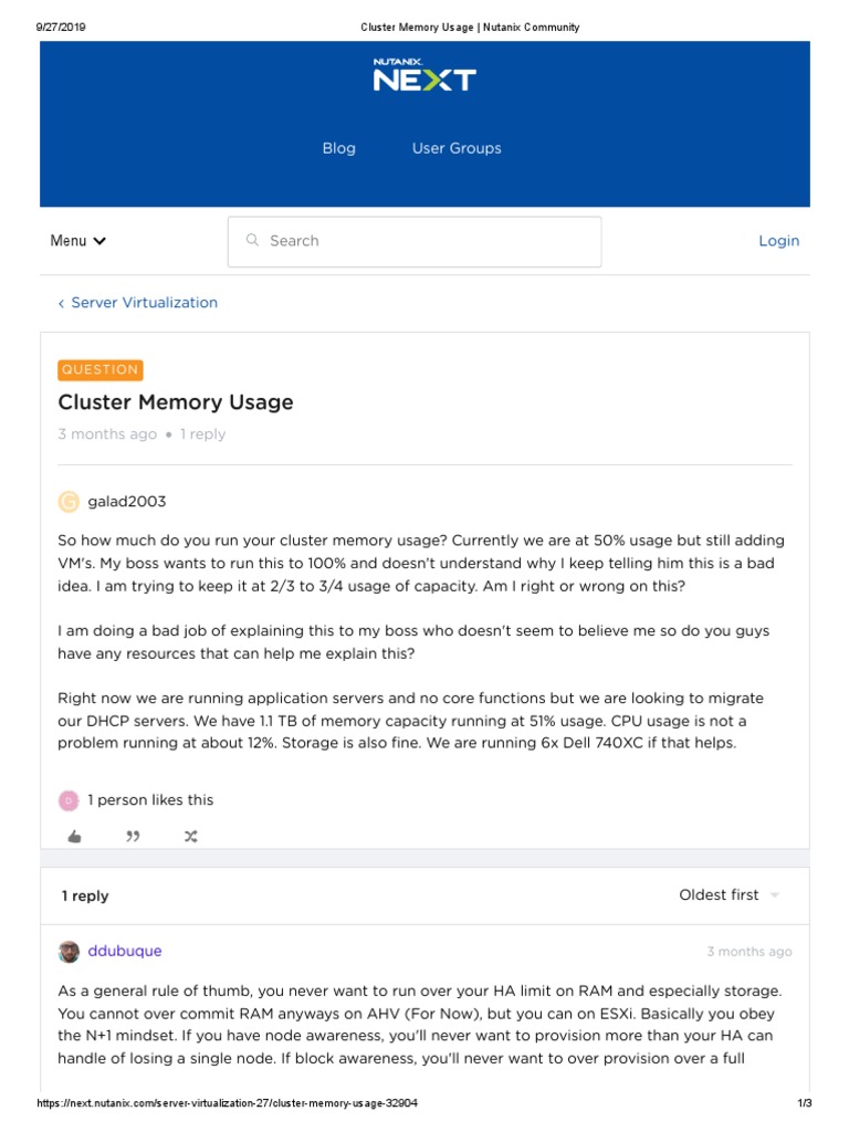 Optimal Cluster Memory Usage Guidelines | PDF | Computer Science ...