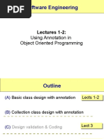 Software Engineering: Using Annotation in Object Oriented Programming