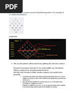 Explanation of Sequential Diamond Pattern