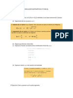 Simulacro Matemáticas 2º Parcial