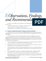 8.1 Summary of Report Observations, Findings, and Recommendations