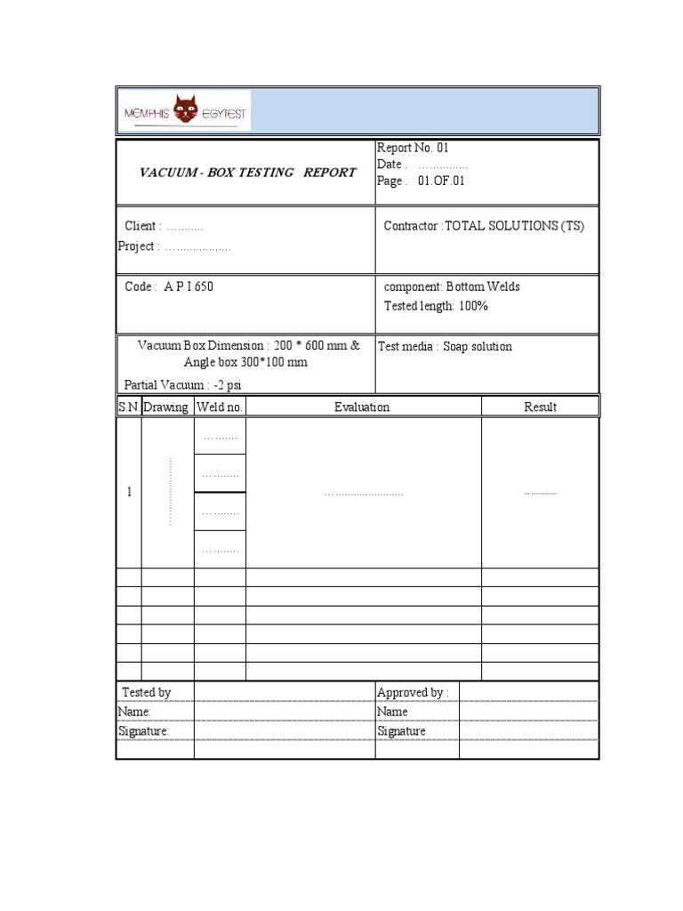 TS Vacumm Form | PDF