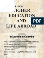 Higher Education and Abroadrizal