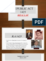 Republic Act 1425: Rizal Law