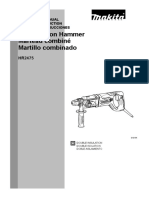 Combination Hammer Marteau Combiné Martillo Combinado: Instruction Manual Manuel D'Instruction Manual de Instrucciones