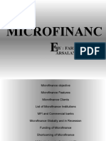 Microfinanc E: By: Fariha & Arsalan