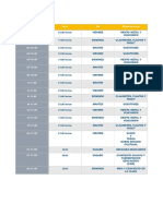 Calendarios de Ensayos Santa Cecilia