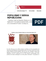 Review Jose Luis Villacanas Populismo L