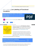 Alternative Labeling of Functional Locations - Teknik Birim Yapı Değiştirme